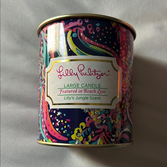 Lilly Pulitzer Beach Loot Large Lillys Jungle Scent Large Candle - Picture 3 of 12